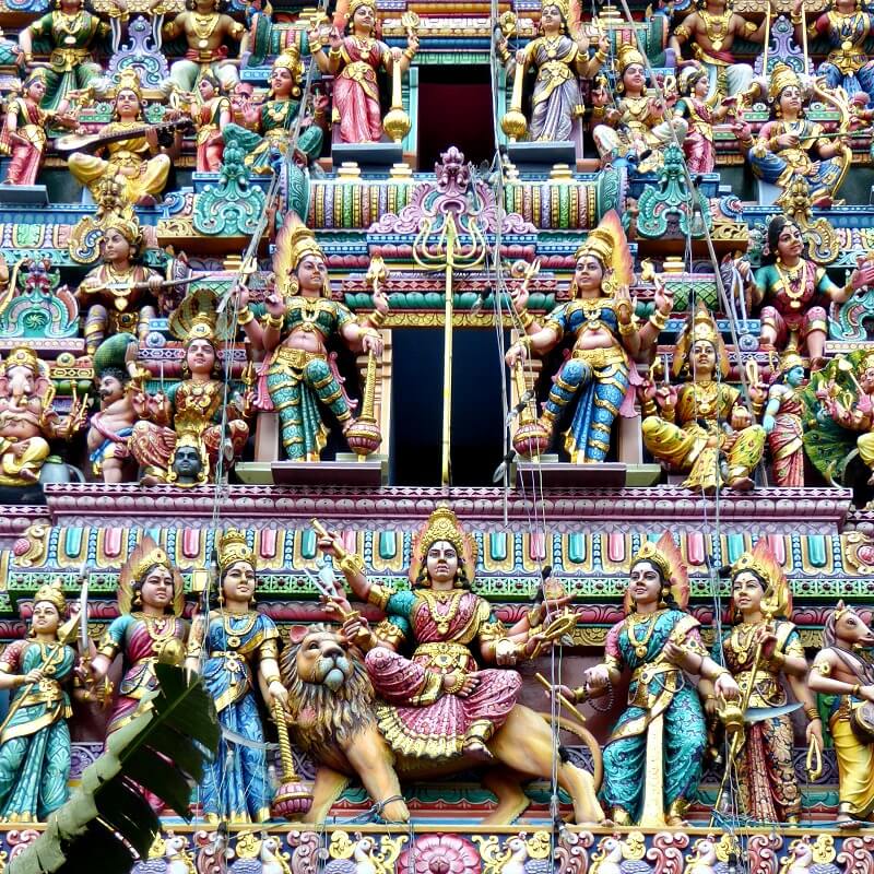 Hindoestaanse tempel in Little India - Singapore