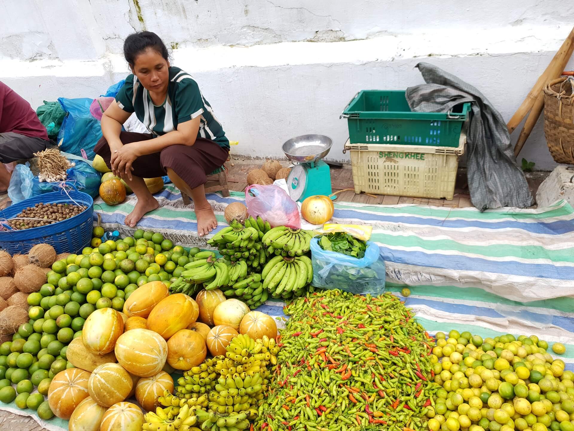 Lokale markt Luang Prabang - rondreis Thailand & Laos - Puur Azië